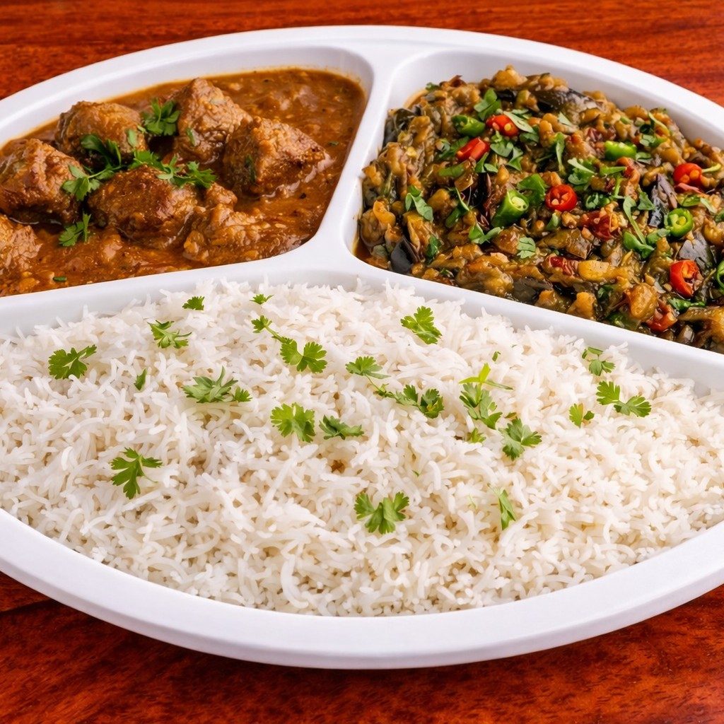 Lamb Korma With Baigan Bharta(eggplant).