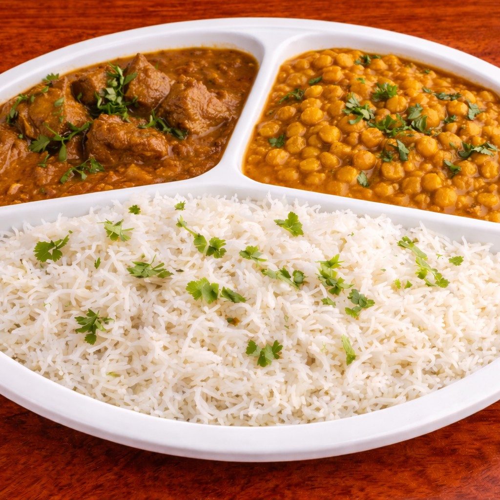 Lamb With Chana Daal.