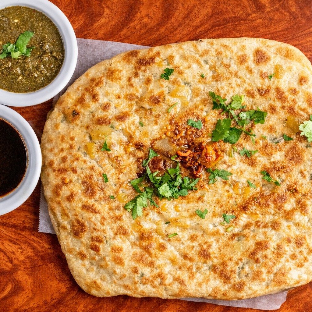 Aloo Paratha (Stuffed With Potato).