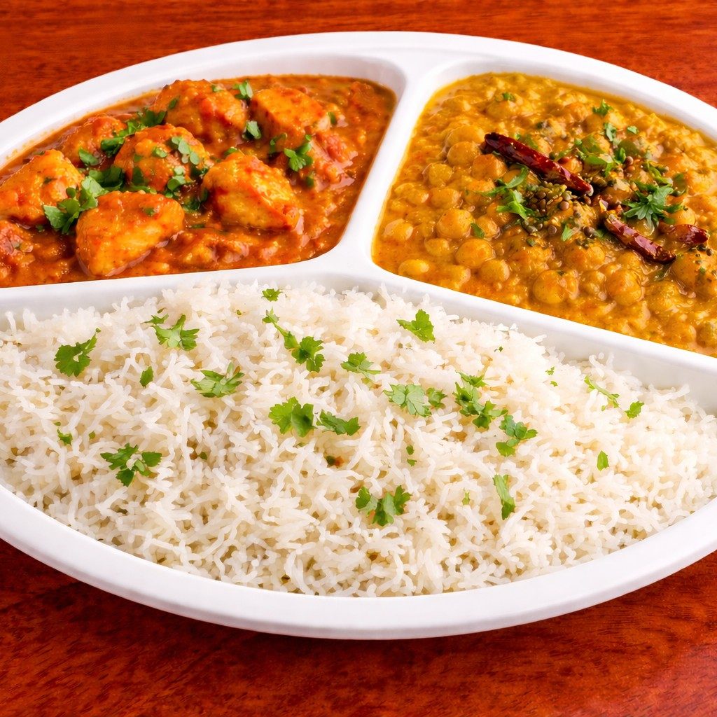 Chicken Tikka Masala With Chana Daal.